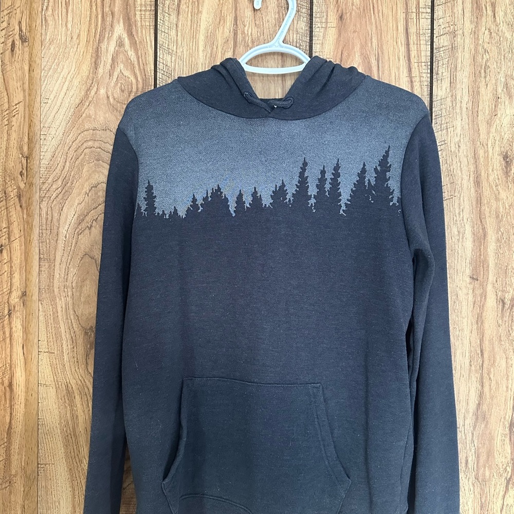 Gray Forest Silhouette Hoodie